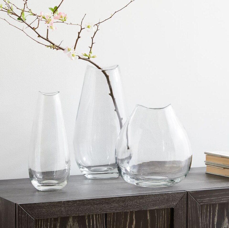Organic Glass Vases West Elm UK